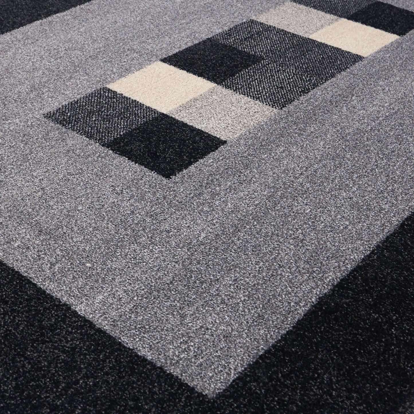Ephesus Grey Black Rug | 7439GB The Rugs