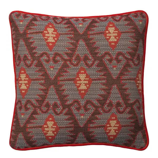 Espiga Blue, Sustainable Feather, Cushion Cotton Blend Kilim Andrew Martin
