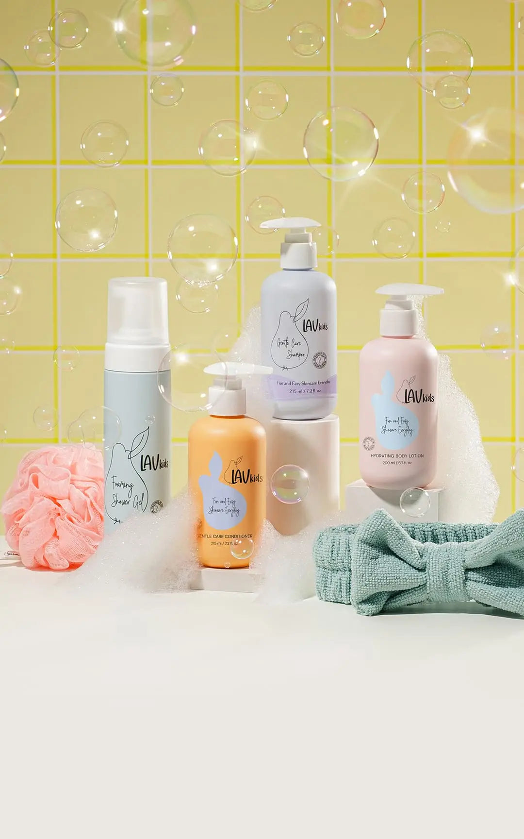 Essential Shower Bundle Lav Kids