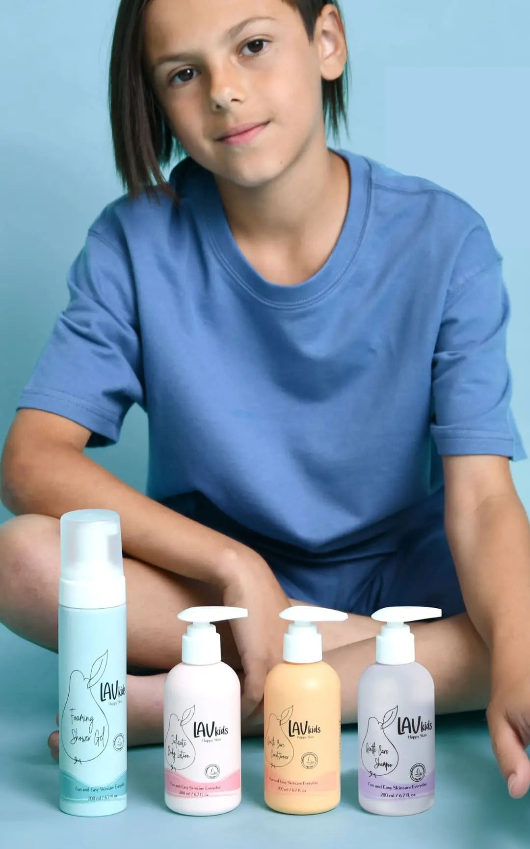 Essential Shower Bundle Lav Kids