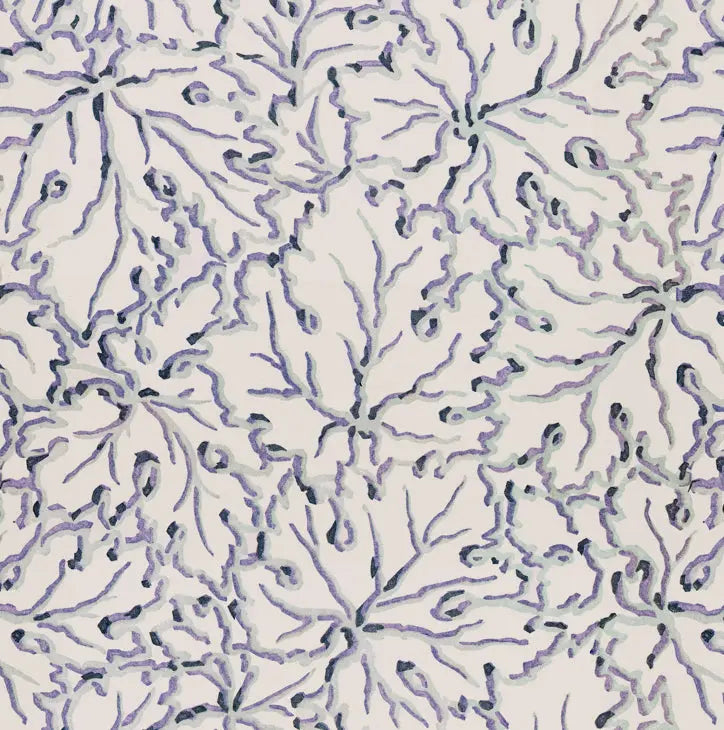 Ethereal Leaves - in Misty - Wallpaper Print~Sisters