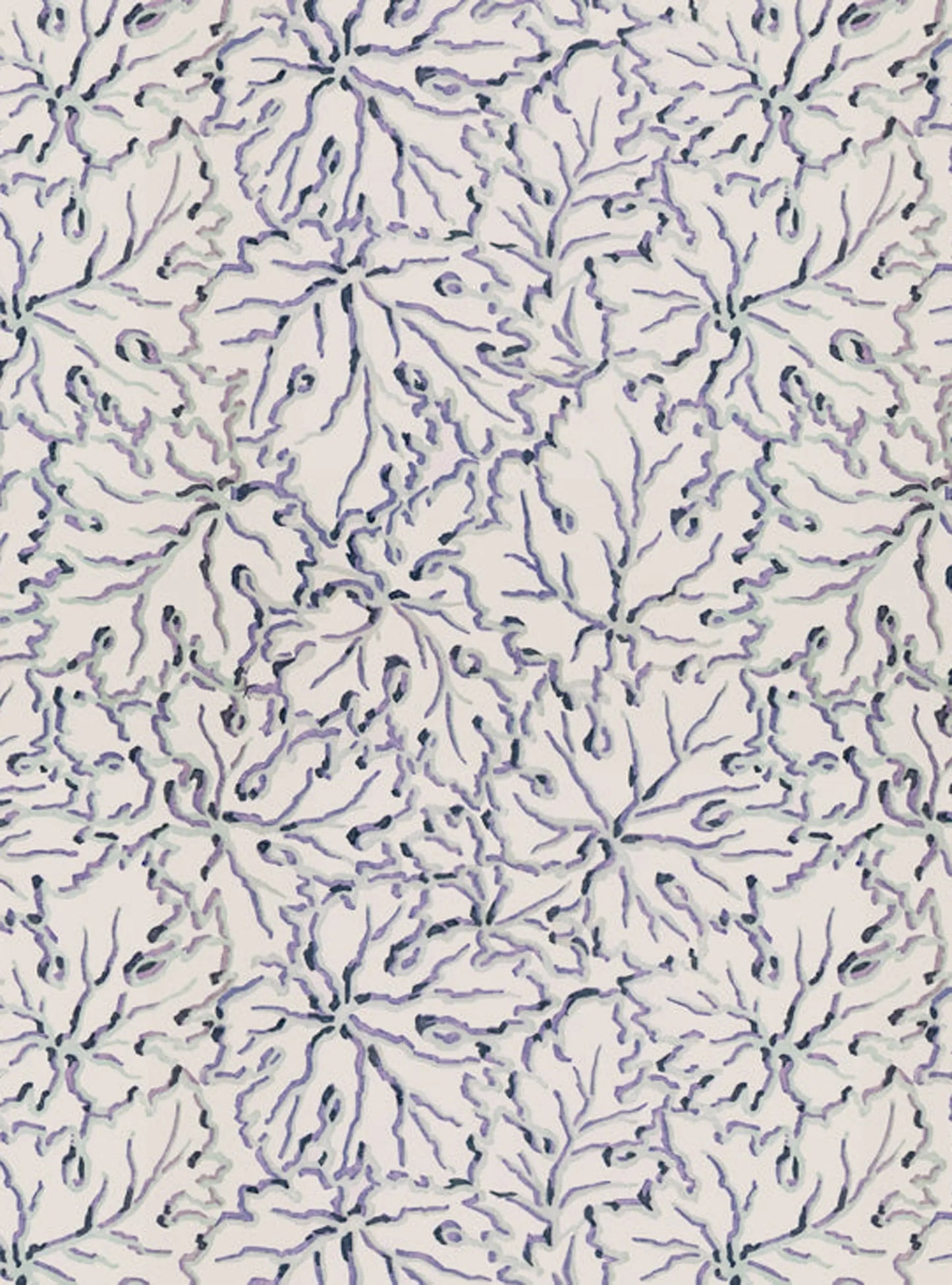 Ethereal Leaves - in Misty - Wallpaper Print~Sisters