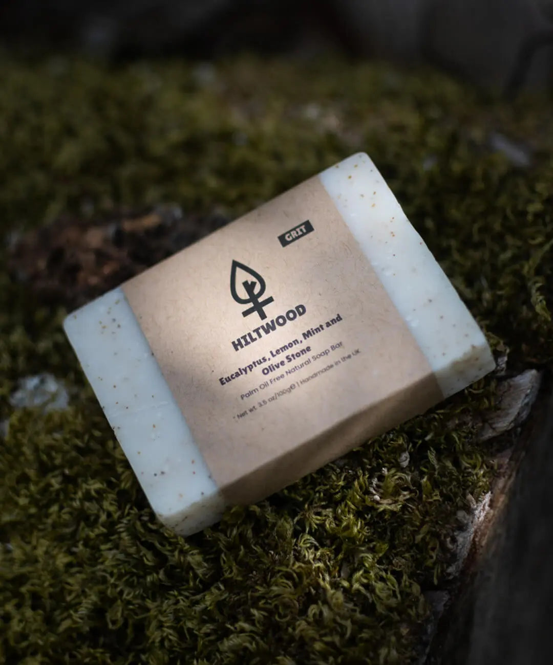 Eucalyptus Lemon Mint and Olive Stone Natural Soap Bar (With Grit) – Myza