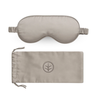 Essential Silk Sleep Eye Mask in Grey (Eucalyptus Silk) Ethical Bedding™
