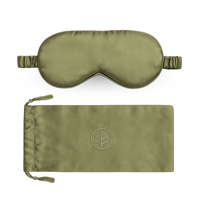 Essential Silk Sleep Eye Mask in Sage (Eucalyptus Silk) Ethical Bedding™