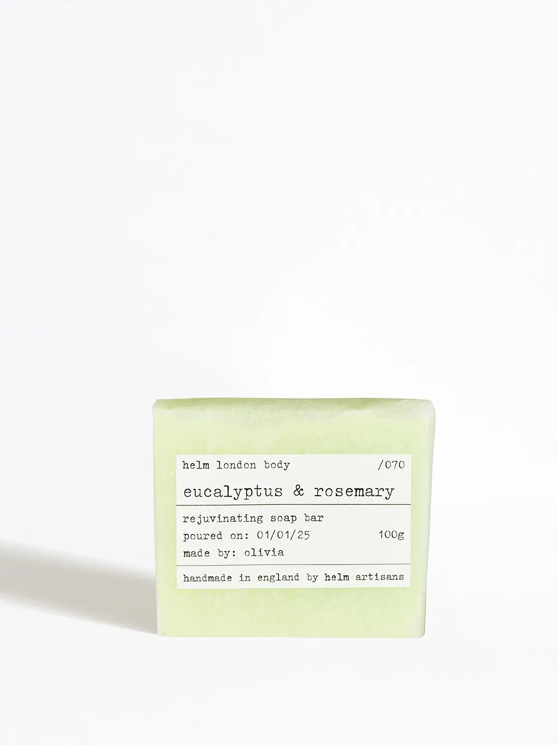 Eucalyptus & Rosemary Rejuvenating Soap Bar - 100g Helm London