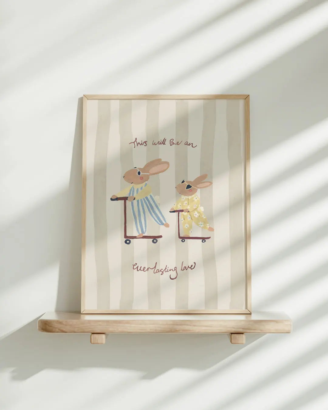 Everlasting Love - Big Brother Rabbit Art Print Lion & The Pear