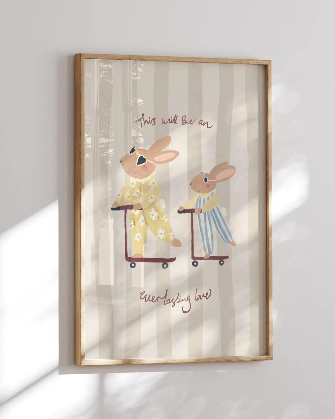 Everlasting Love - Big Sister Rabbit Art Print Lion & The Pear