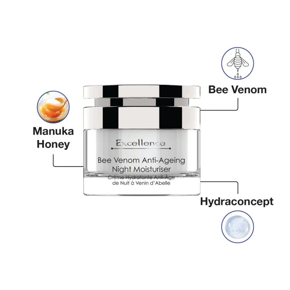 Excellence Bee Venom Anti-Ageing Night Moisturiser 50ml skinChemists