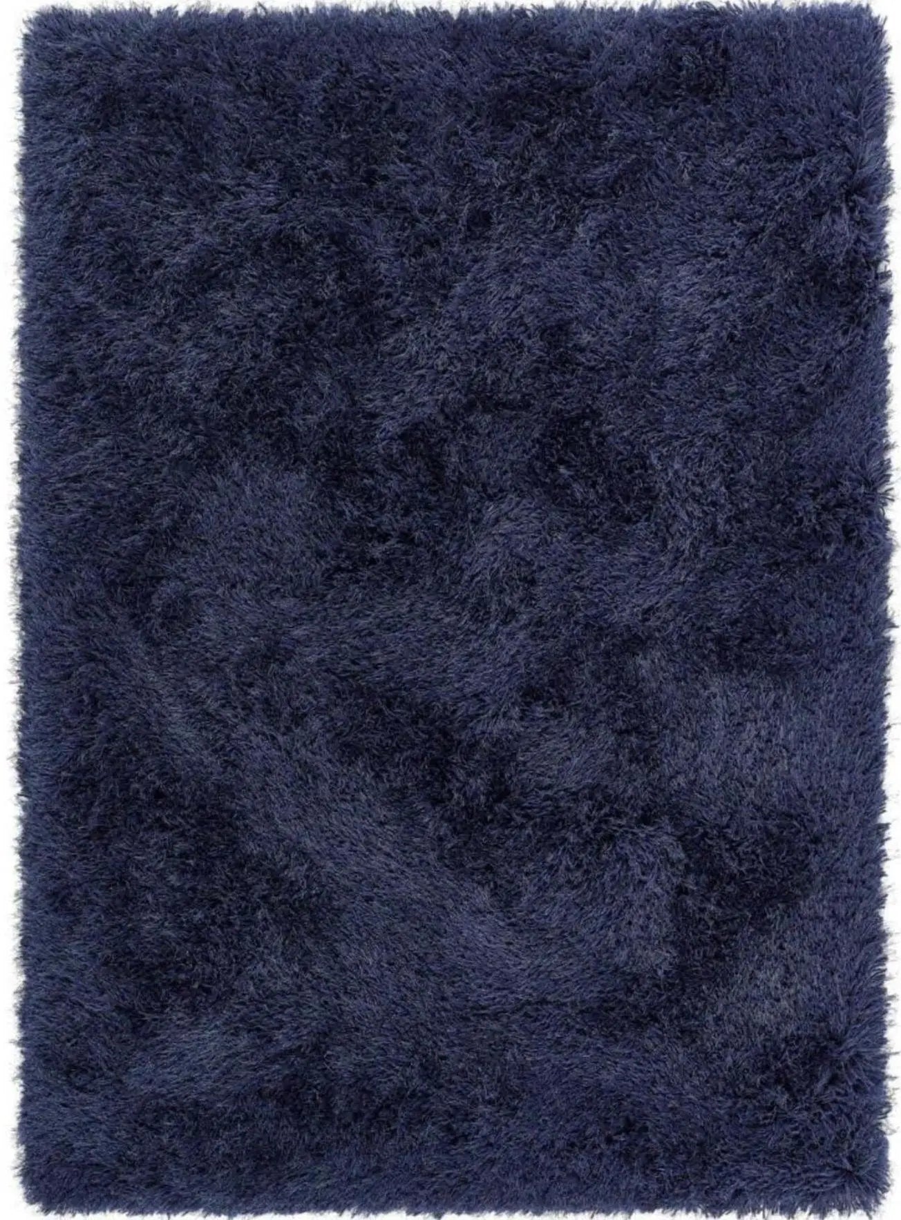 Extravagance Navy Shaggy Rug The Rugs