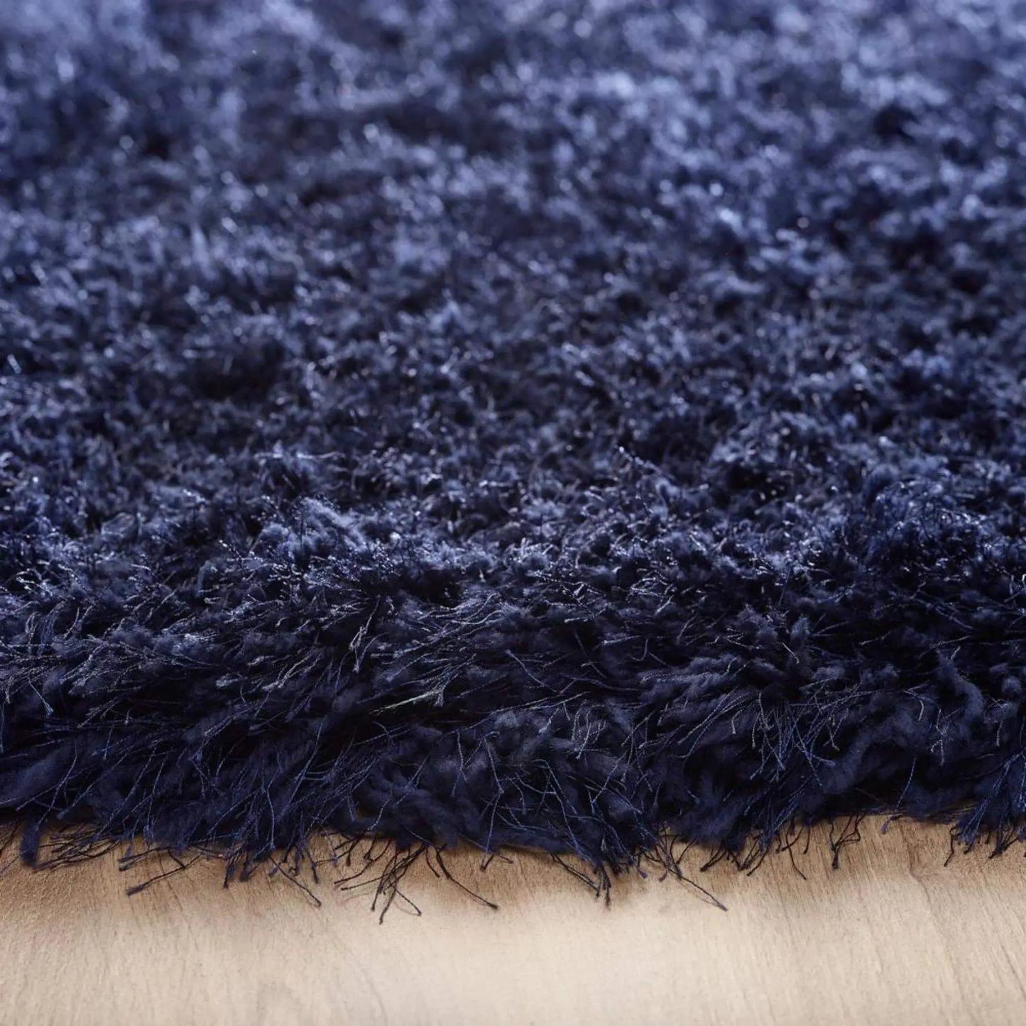 Extravagance Navy Shaggy Rug The Rugs