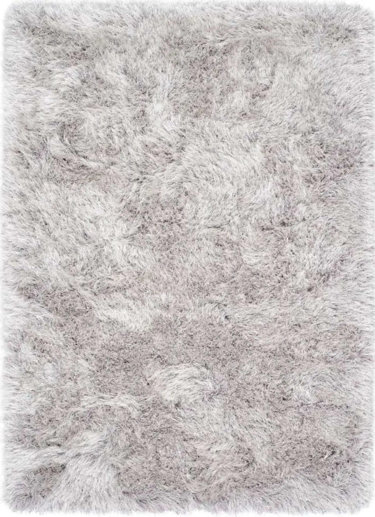 Extravagance Silver Grey Shaggy Rug The Rugs