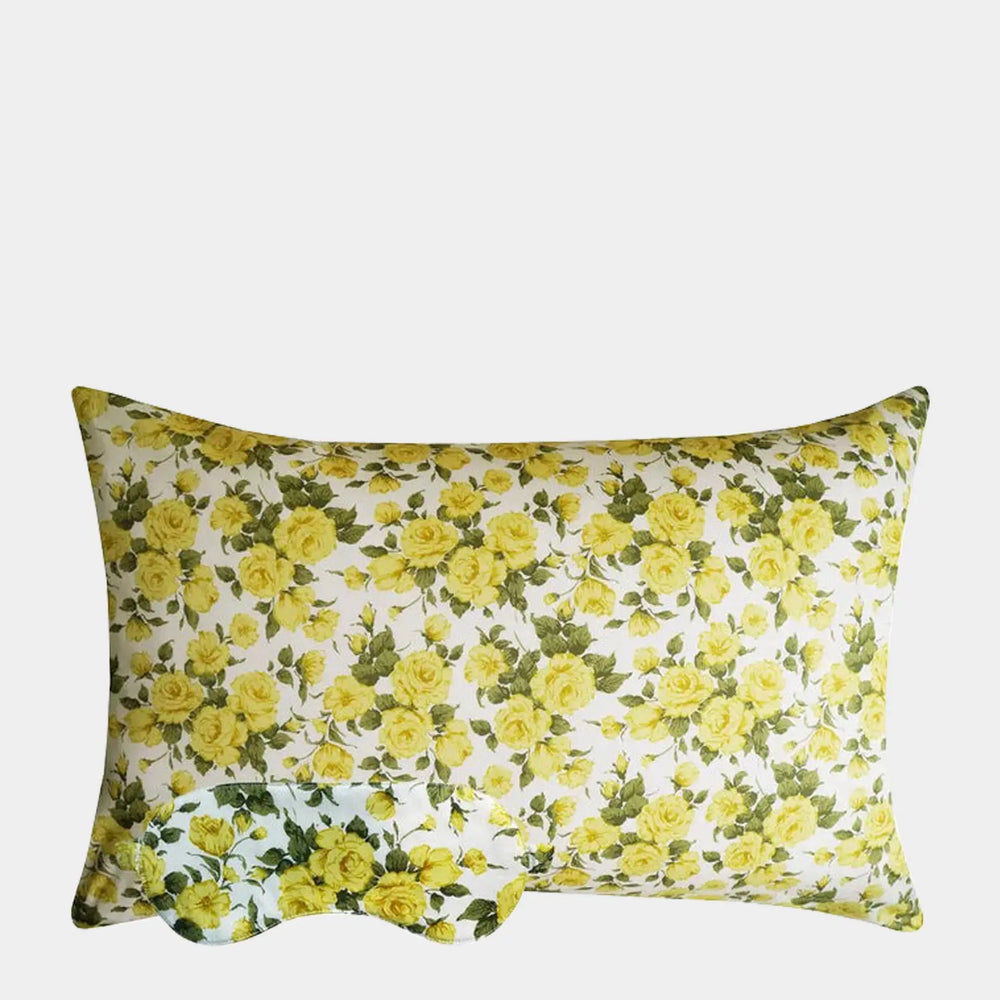 Eye Mask & Pillowcase Gift Set Made With Liberty Fabric CARLINE ROSE Coco & Wolf