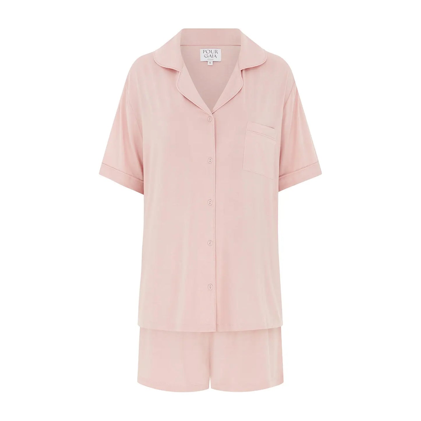 FELICITY Modal Pyjamas in PEONY PINK Pour Gaia Atelier