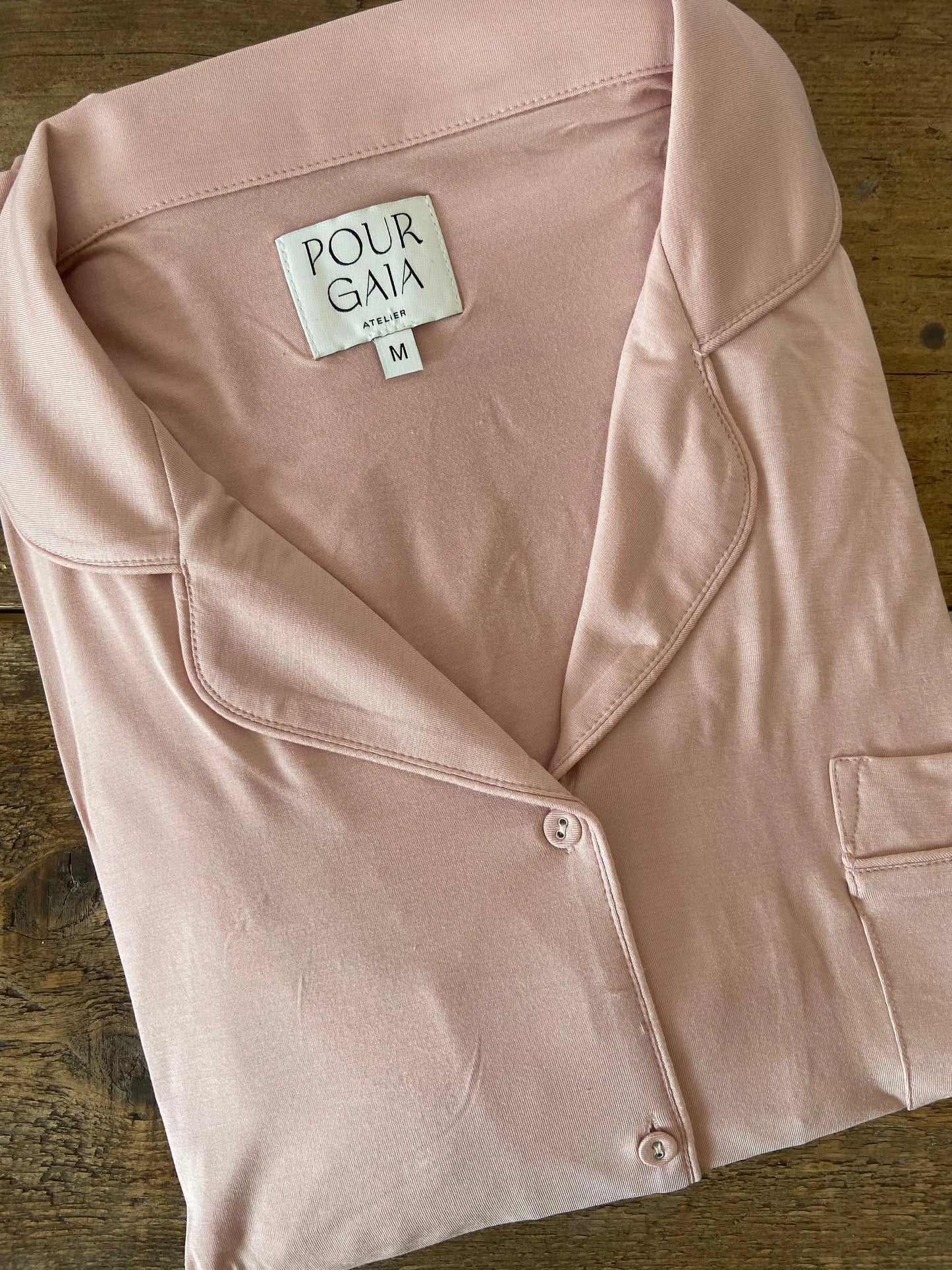 FELICITY Modal Pyjamas in PEONY PINK Pour Gaia Atelier