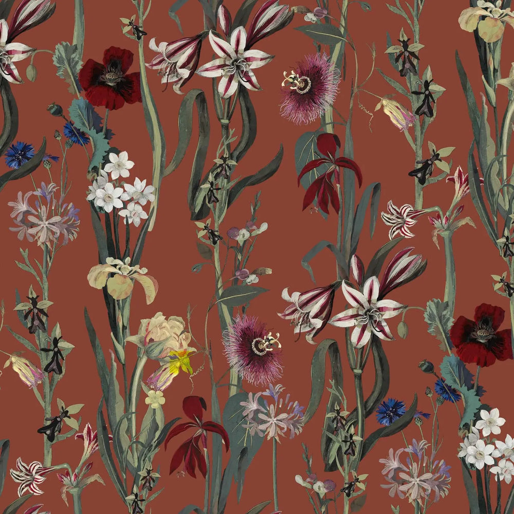 FLORA DELANICA Wallpaper - Clay House of Hackney
