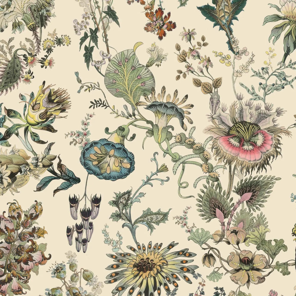 FLORA FANTASIA Wallpaper - Ecru House of Hackney