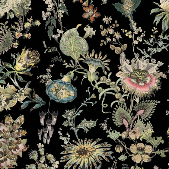 FLORA FANTASIA Wallpaper - Noir House of Hackney