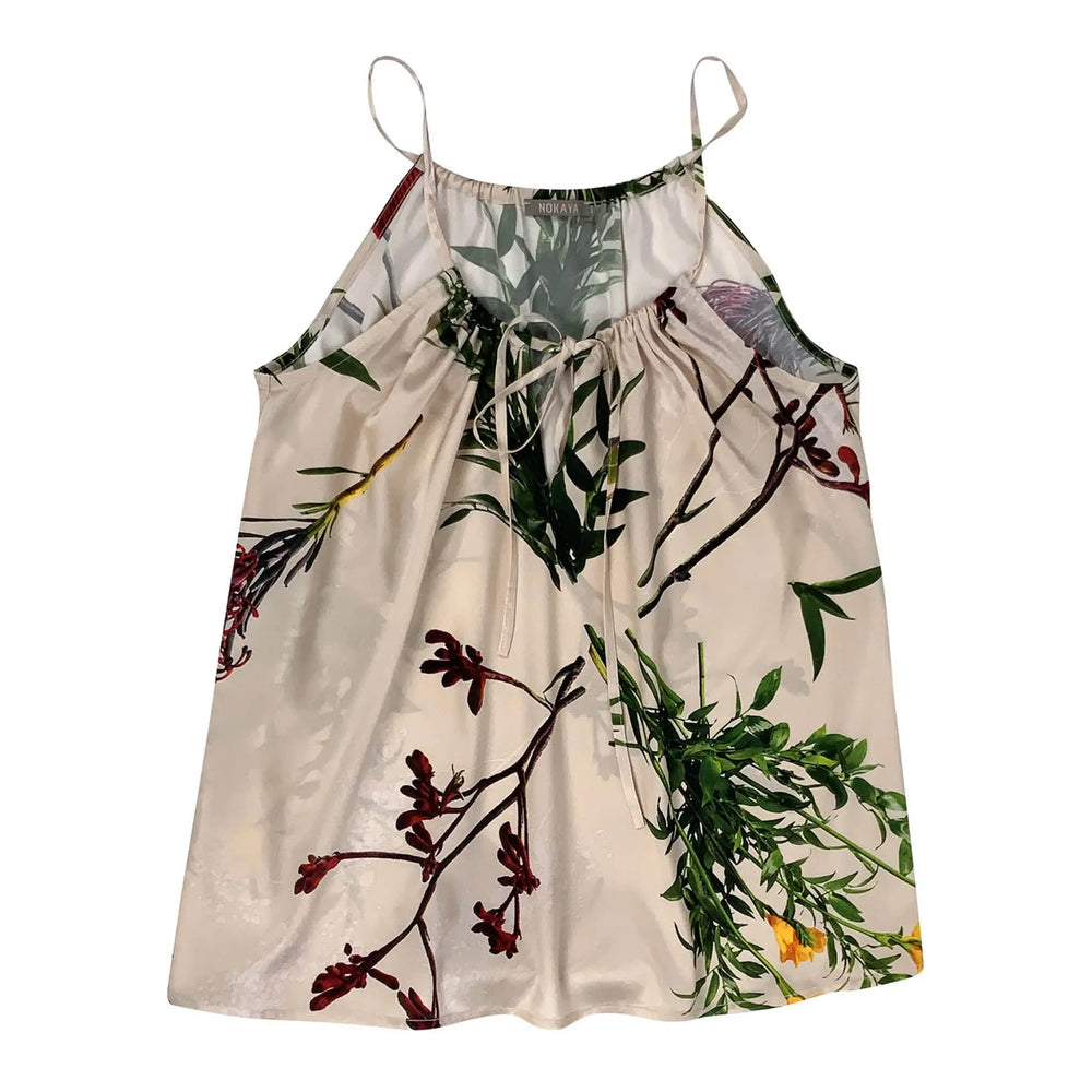FLYING FLOWER Silk Camisole NOKAYA