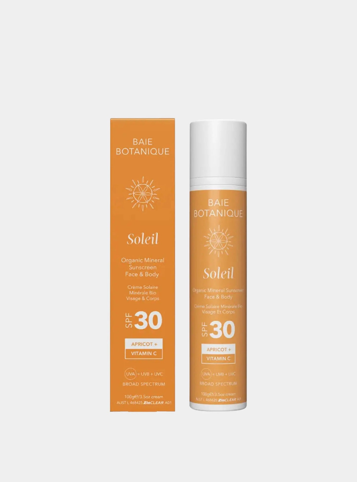 Face & Body Mineral Sunscreen SPF 30 with Vitamin C Baie Botanique