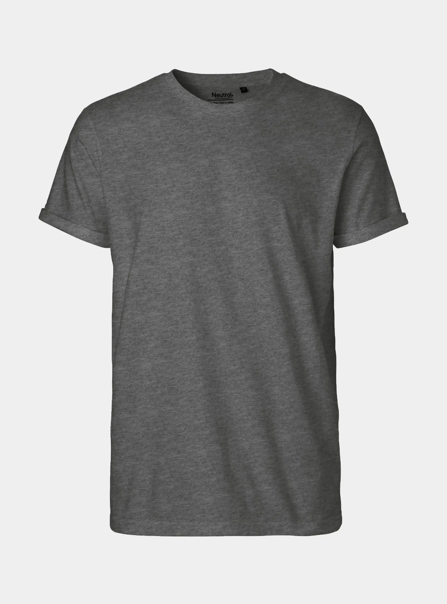 Fairtrade Organic Rolled Sleeve T-shirt: Mens Earth Wardrobe