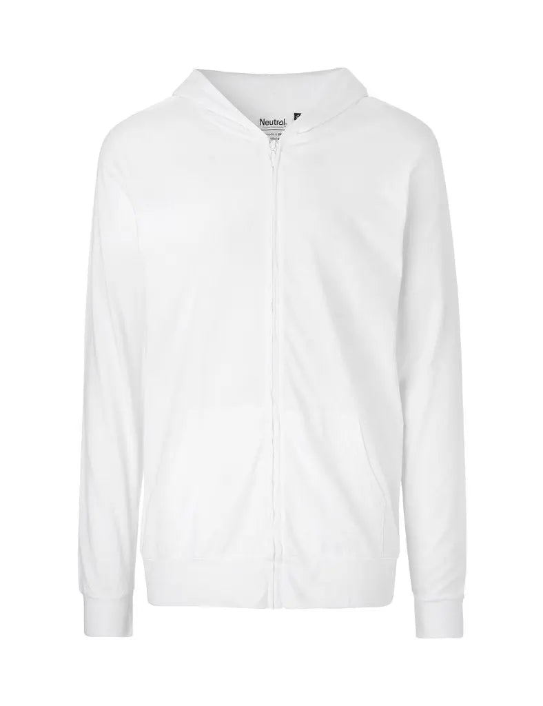 Fairtrade Organic Zipped T-shirt Hoodie: Unisex Earth Wardrobe