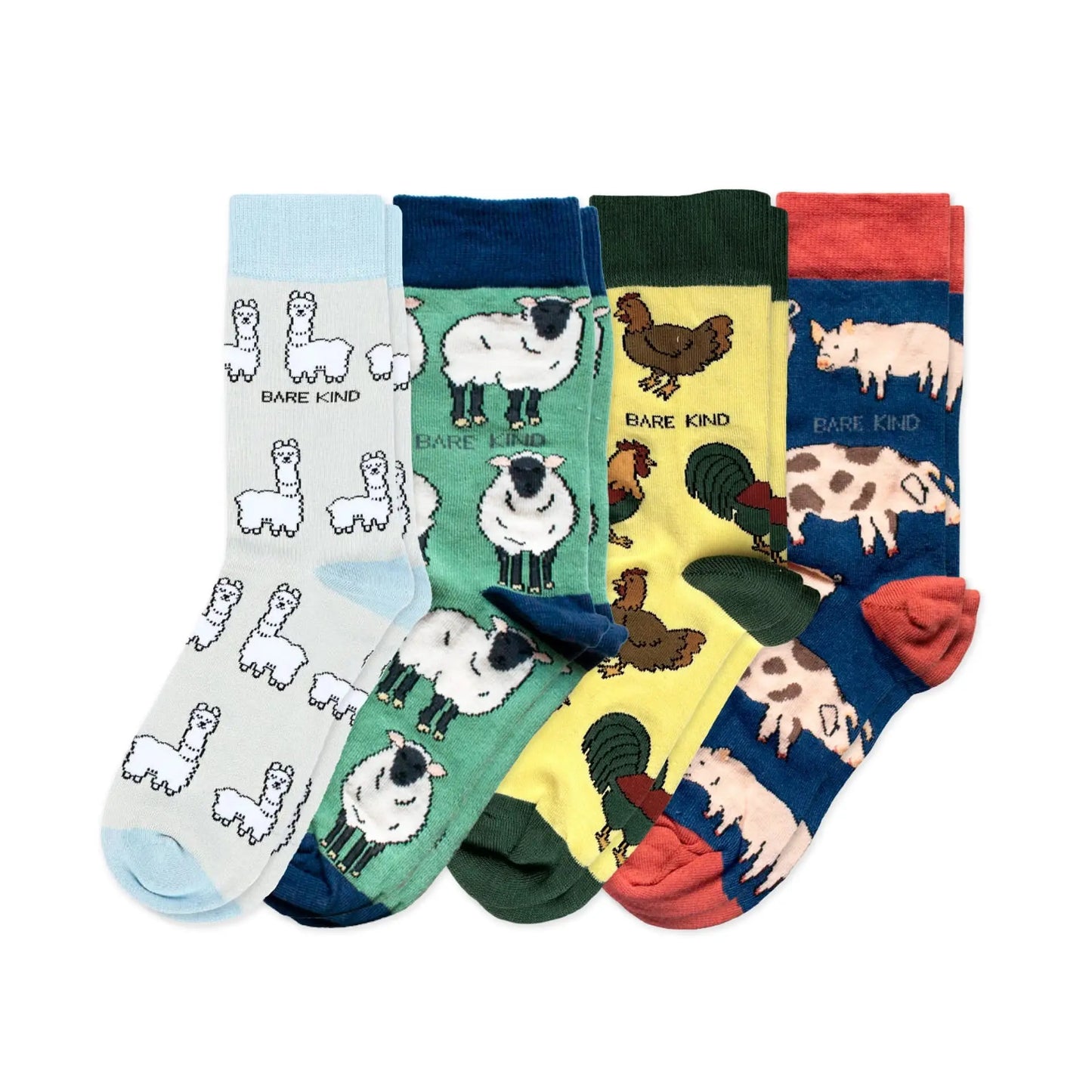 Farm 4 Pack Bamboo Sock Set Bare Kind