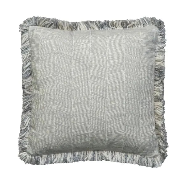 Fasano Storm/Mattinata, Sustainable Feather, Cushion Sophie Paterson Eco-conscious & With Trim/Fringe & Linen Blend Herringbone Andrew Martin