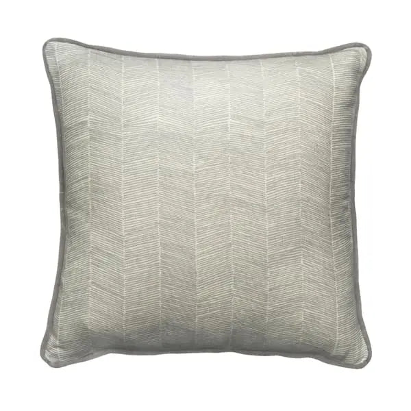 Fasano Storm/Medici, Sustainable Feather, Cushion, Grey Sophie Paterson Eco-conscious & Linen Blend Herringbone Andrew Martin