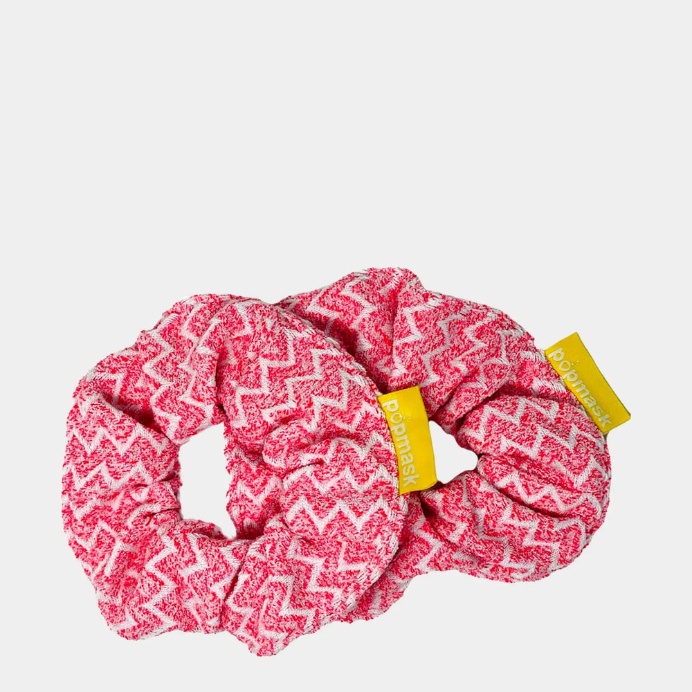 Fast Hair Drying Microfiber Scrunchies Pink (2 Pack) Popmask