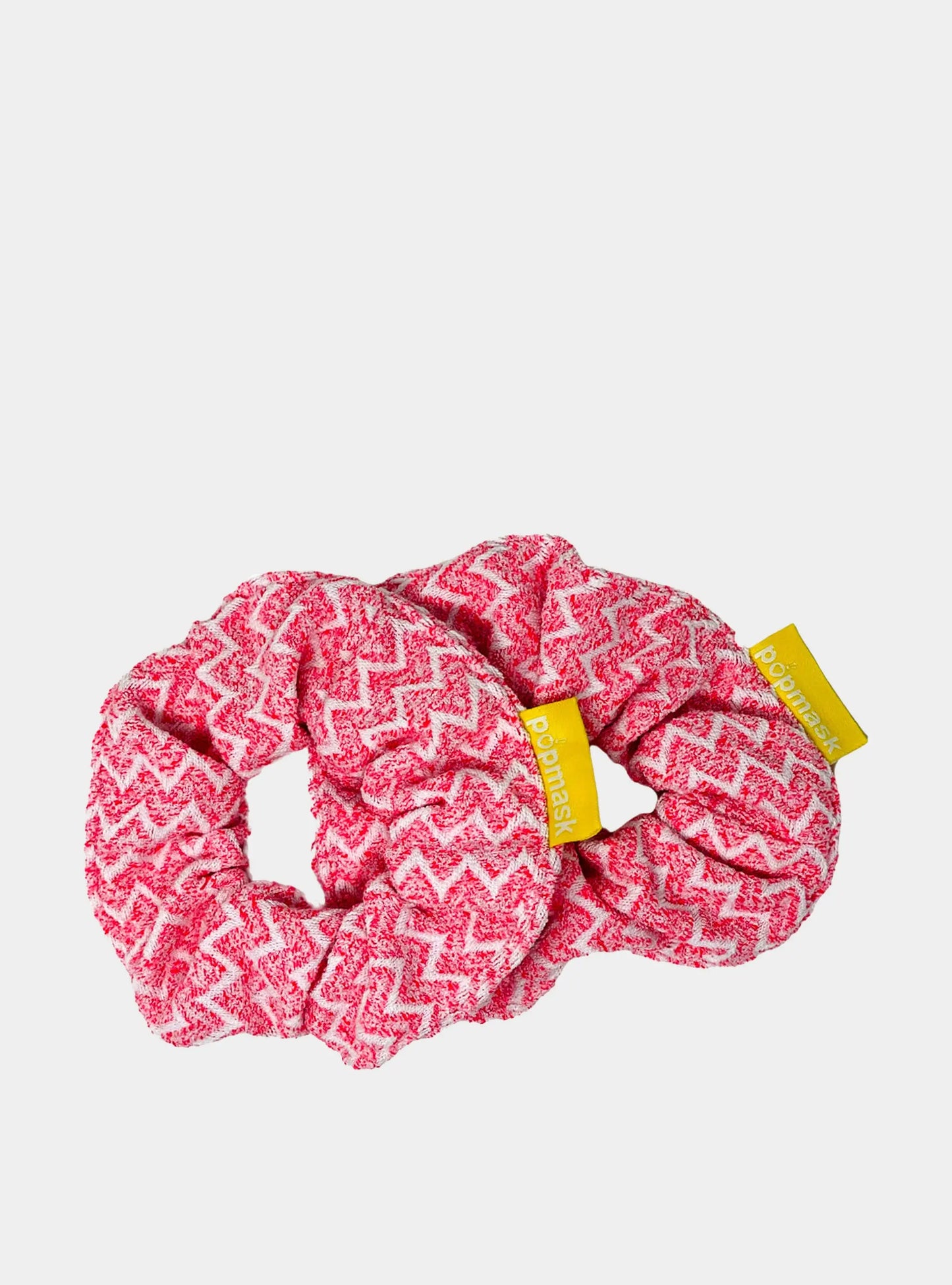 Fast Hair Drying Microfiber Scrunchies Pink (2 Pack) Popmask