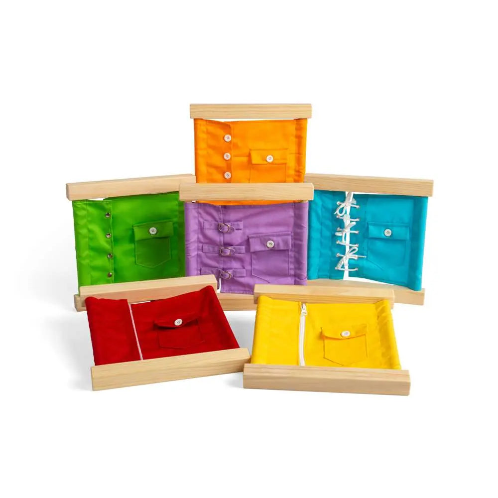 Fastening Frames - Montessori Toy Toby Tiger