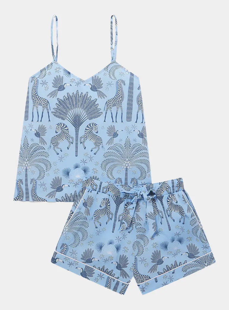 Favourite Travels Women's Cami Organic Cotton Short Set Myza