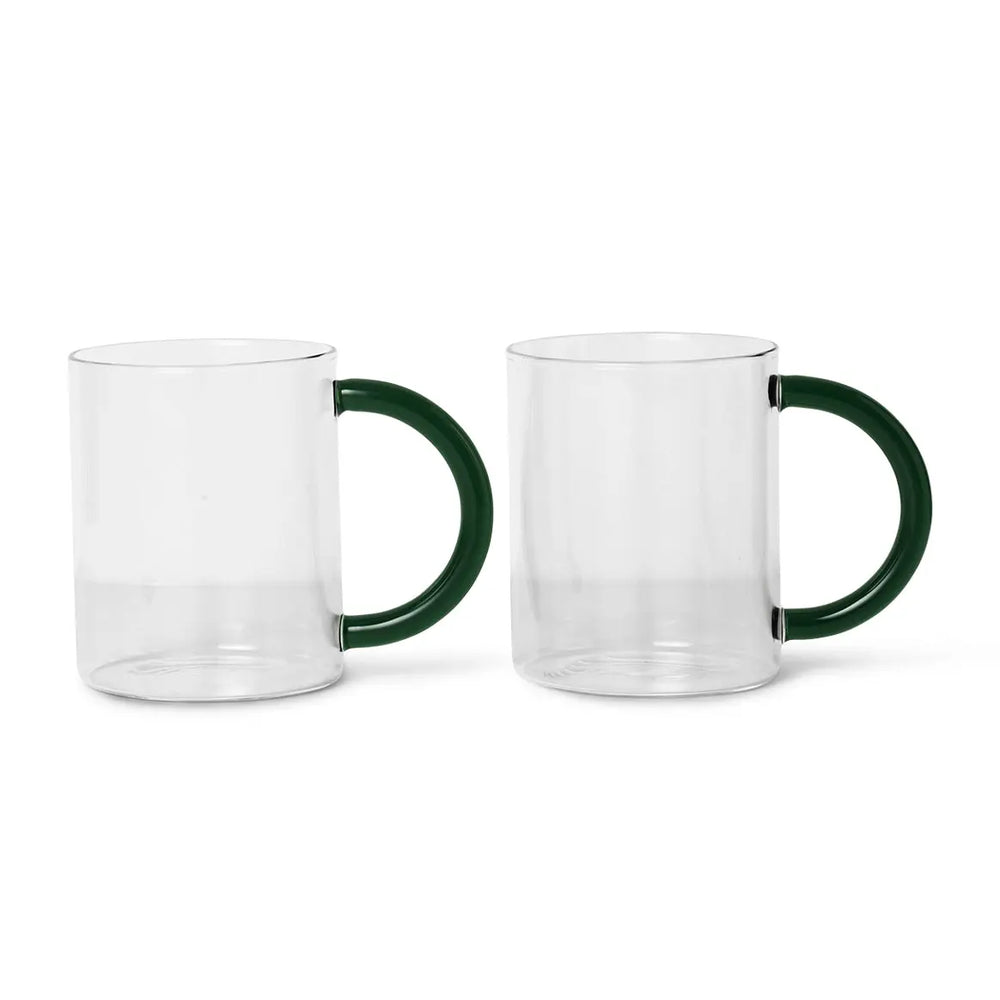 Ferm Living Sto Mug 2-Pack Clear Ferm Living