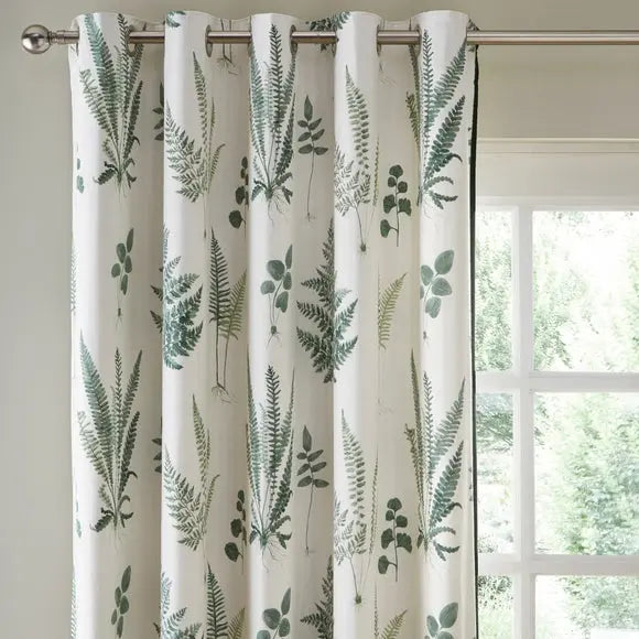 Fern Eyelet Curtains Dunelm