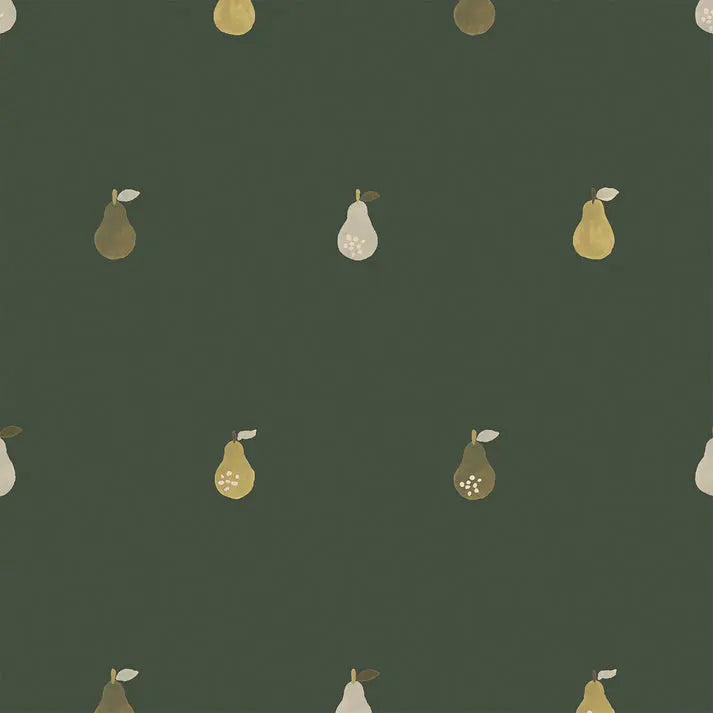 Fern Green Pears Wallpaper Piglet