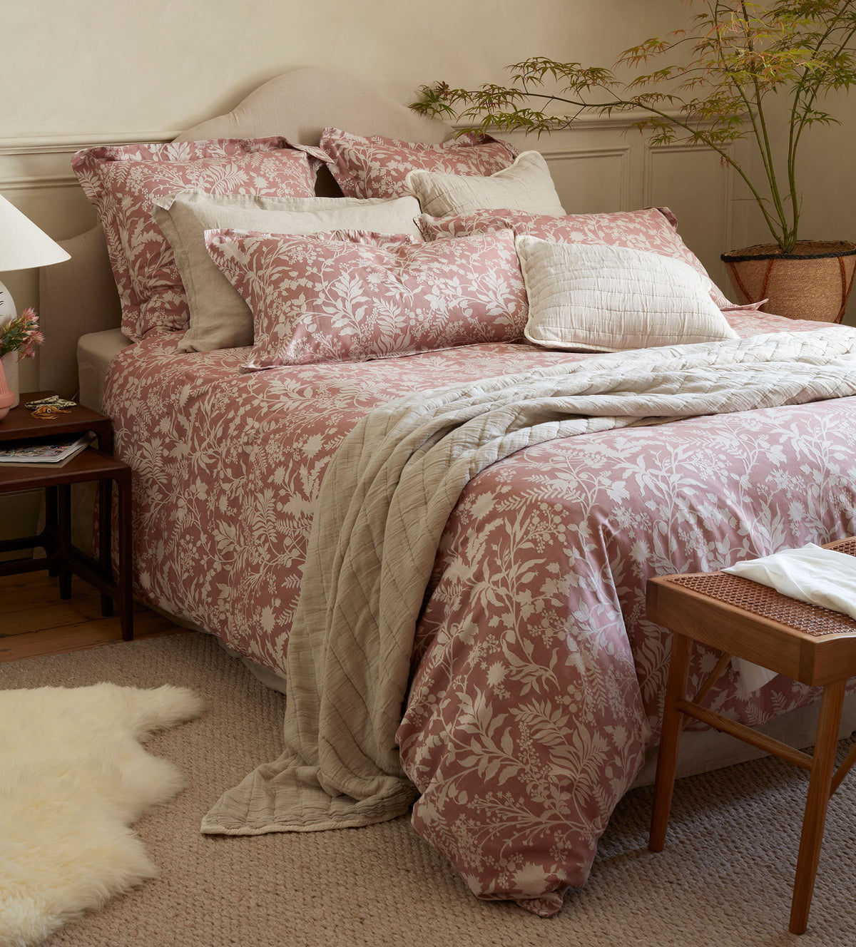 Fern Jacquard 100% Cotton Duvet Cover - The Secret Linen Store