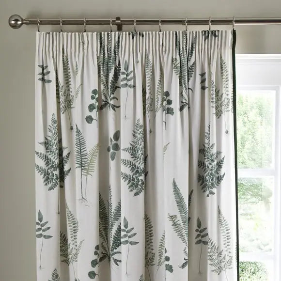 Fern Pencil Pleat Curtains Dunelm