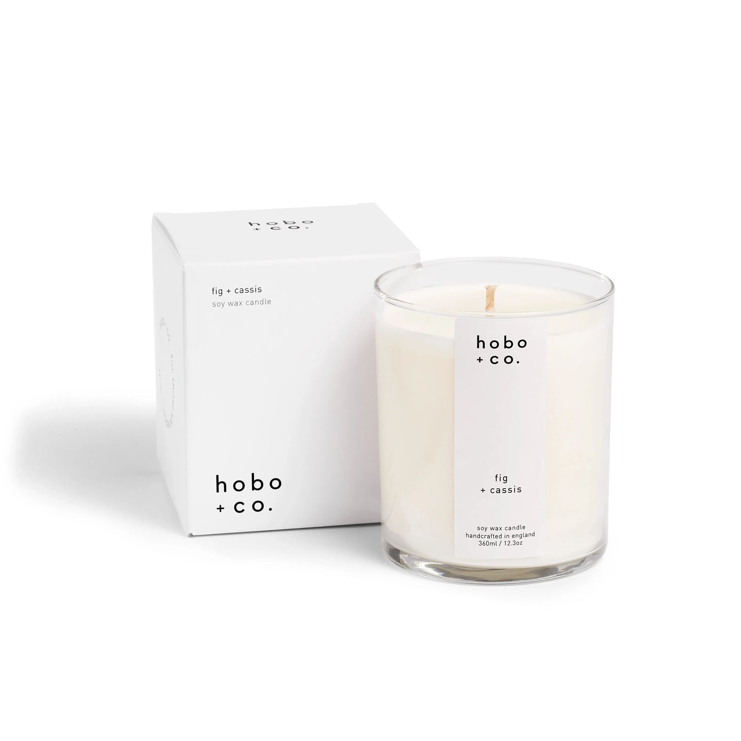 Fig + Cassis Large Scented Soy Candle hobo + co.