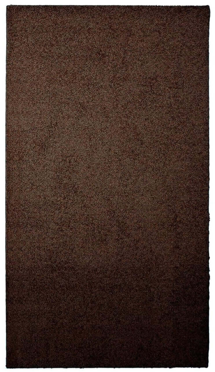 Fiji Chocolate Brown Washable Solid Shaggy Rug The Rugs