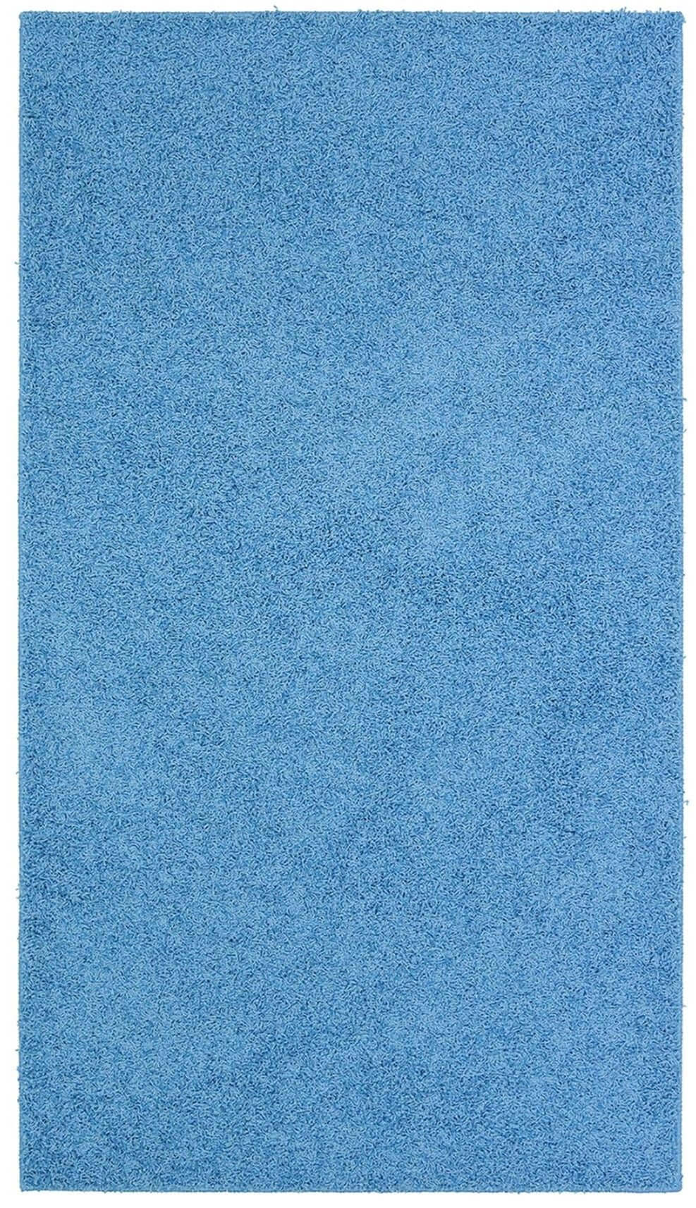 Fiji Sky Blue Washable Solid Shaggy Rug The Rugs