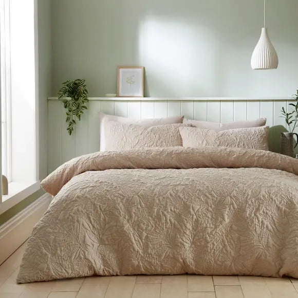 Filey Leaf Duvet Cover & Pillowcase Set Dunelm