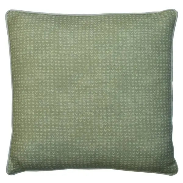 Finch Lichen, Sustainable Feather, Cushion Sophie Paterson Linen Blend & Viscose Blend Small Prints Andrew Martin