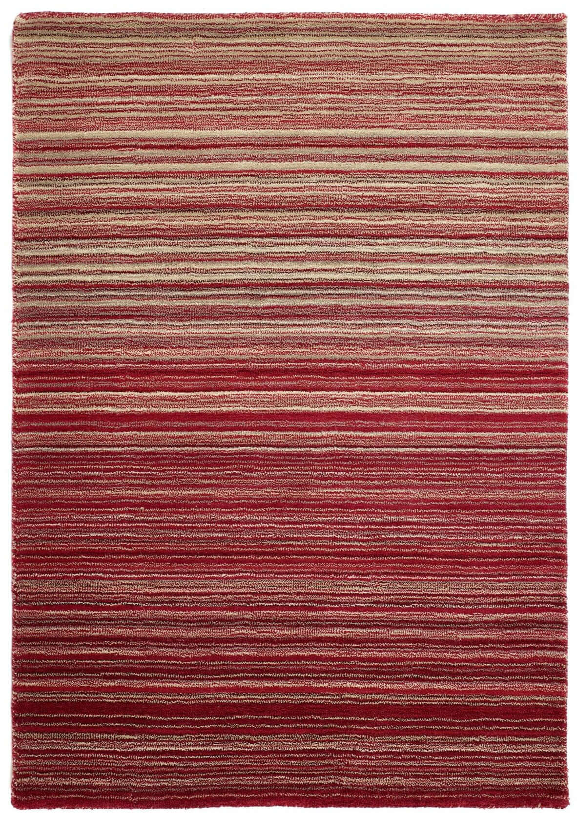 Fine Stripes Red Wool Rug The Rugs