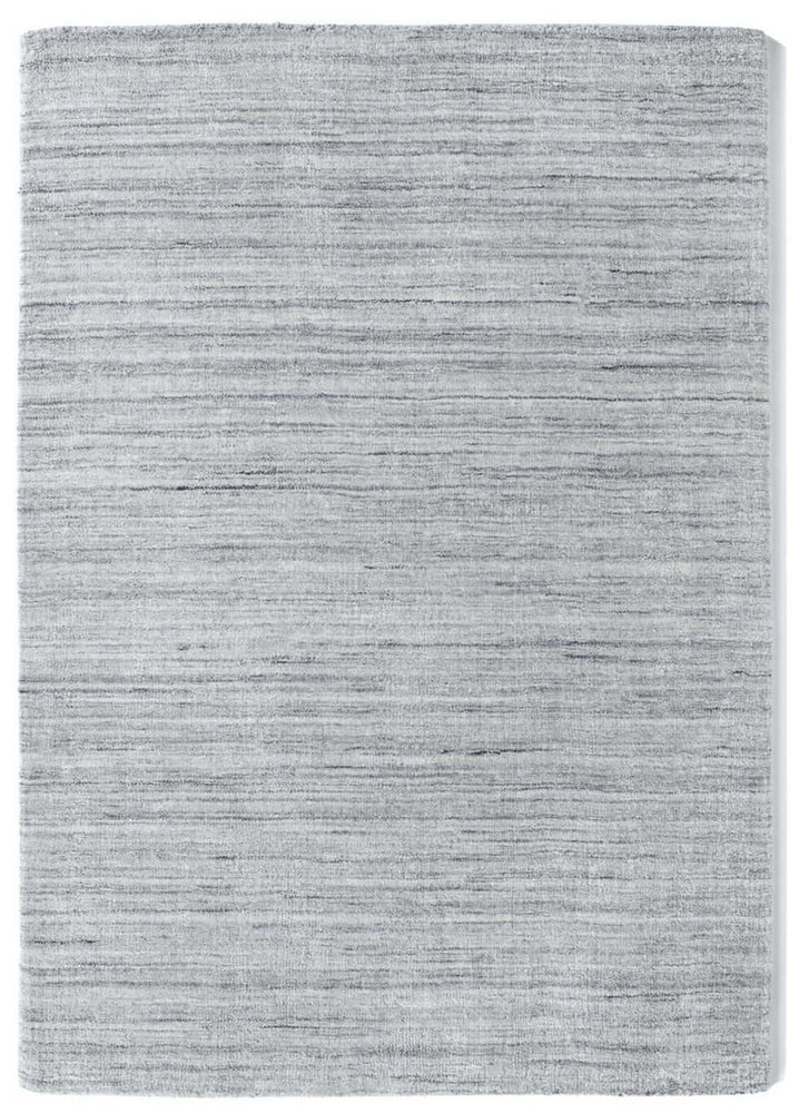 Fine Stripes Silver Grey Wool Rug The Rugs