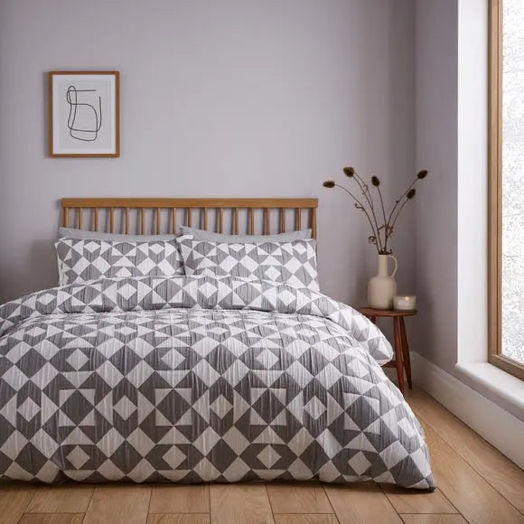 Finn Geo Duvet Cover & Pillowcase Set Dunelm
