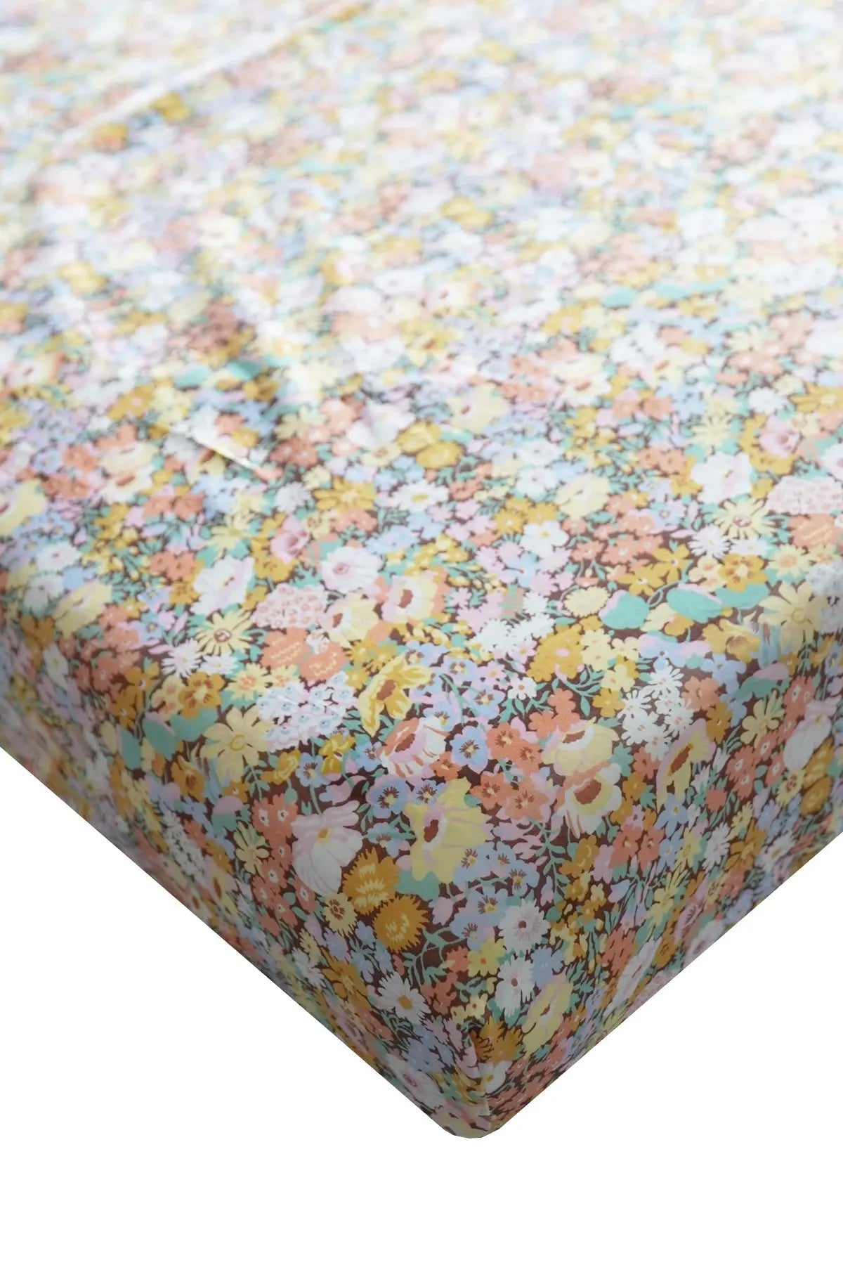 Fitted Sheet Made With Liberty Fabric THORPE YELLOW Coco & Wolf