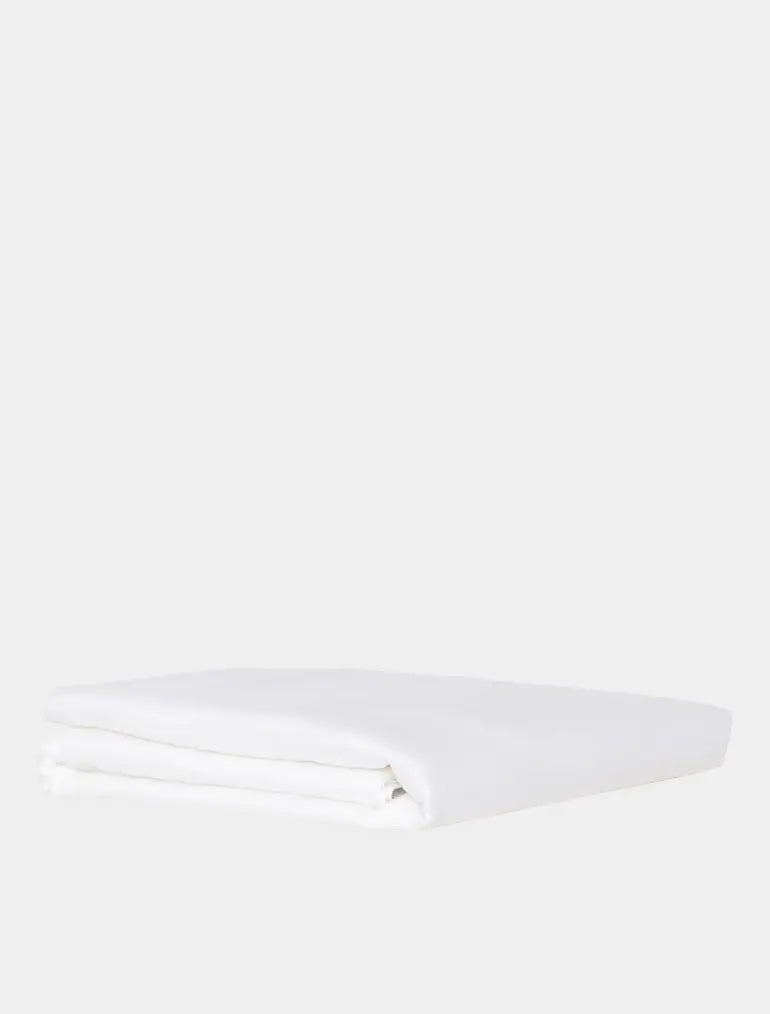 Fitted Sheet in White (Eucalyptus Silk) Ethical Bedding