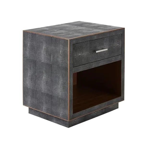 Fitz Bedside Table Grey, Bedside Table Andrew Martin