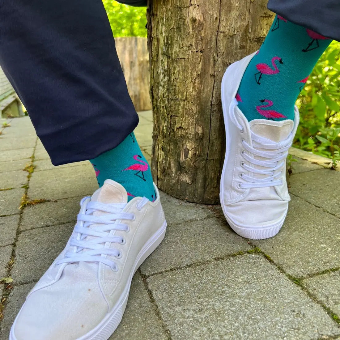 Flamingo Bamboo Socks Swole Panda